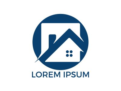 Real estate logo design. Logo symbol or icon for real estates or building construction business.	