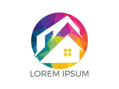 Real estate logo design. Logo symbol or icon for real estates or building construction business.	