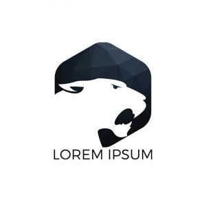 Roaring Tiger logo design. Roaring Predator Sign. Elegant tiger head vector.	