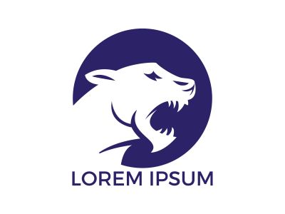 Roaring Tiger logo design. Roaring Predator Sign. Elegant tiger head vector.	