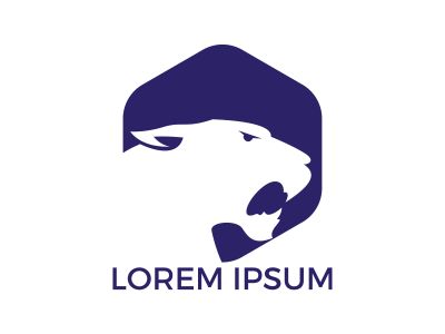 Roaring Tiger logo design. Roaring Predator Sign. Elegant tiger head vector.	