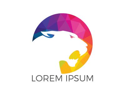 Roaring Tiger logo design. Roaring Predator Sign. Elegant tiger head vector.	