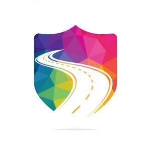 Creative road journey logo design. Road logo vector design template.	