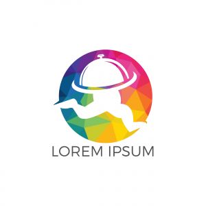 Food delivery logo design. Delivery logo online food ordering restaurant.	