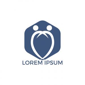 Friendship bonding together organic people logo. Healthy person logo.	