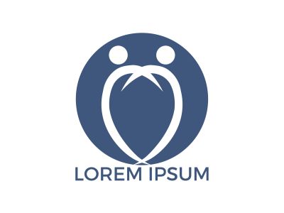 Friendship bonding together organic people logo. Healthy person logo.	