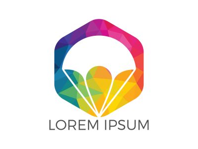 Parachute logo design. Delivery air balloon symbol. Business corporate vector icon.	