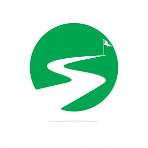 Way to success vector logo design. Creative road journey logo design sign.	