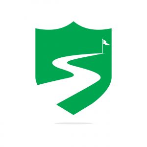 Way to success vector logo design. Creative road journey logo design sign.	