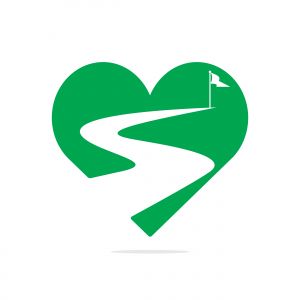 Way to success vector logo design. Creative road journey logo design sign.	