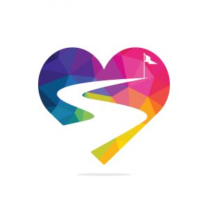 Way to success vector logo design. Creative road journey logo design sign.	