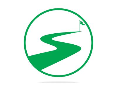 Way to success vector logo design. Creative road journey logo design sign.	