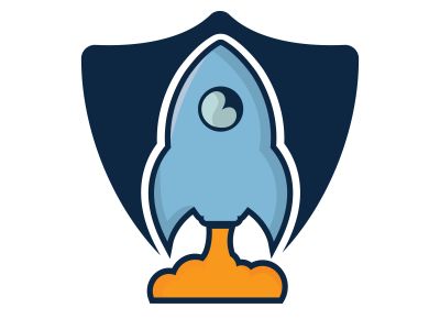  Rocket Vector Logo Design. Start up Rocket Space Ship Abstract Vector Logo.