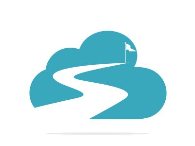 Way to success vector logo design. Creative road journey logo design sign.	