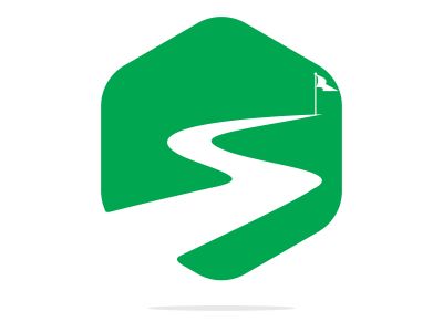 Way to success vector logo design. Creative road journey logo design sign.	