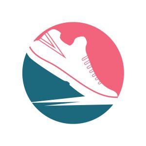 Man shoes logo design template vector image.