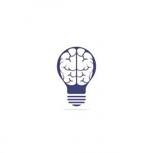 brain vector logo design .