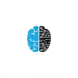 brain vector logo design .