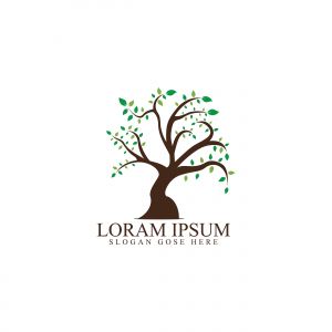 tree vector logo design .