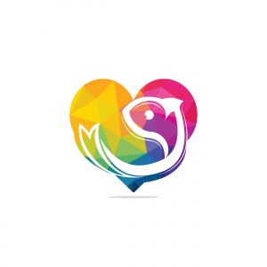 fish vector logo design .