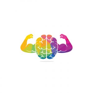 smart brain vector logo design .