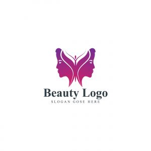 natural face vector logo design .