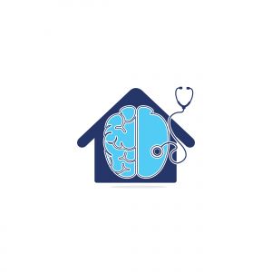 brain vector logo design .