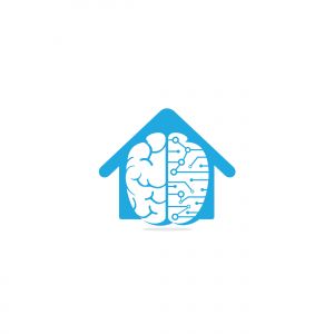 brain vector logo design .