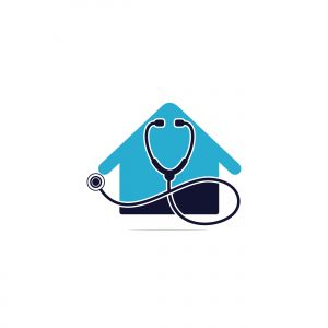 stethoscope vector logo design .