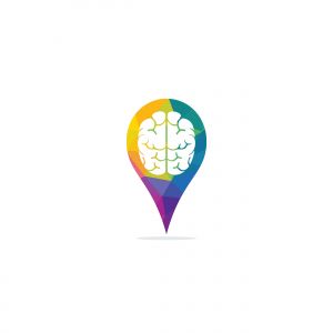 brain vector logo design .