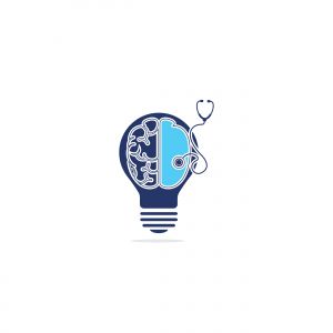 brain vector logo design .