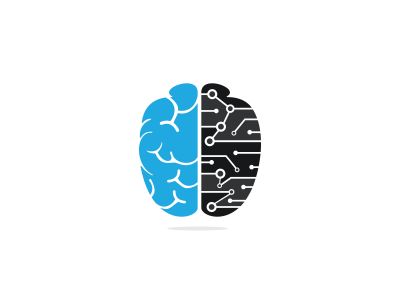 brain vector logo design .