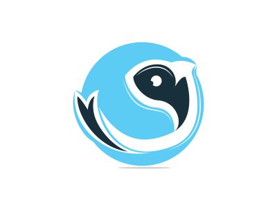 fish vector logo design .