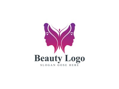 natural face vector logo design .
