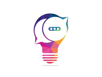 chat  vector logo design .