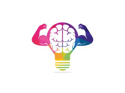 smart brain vector logo design .