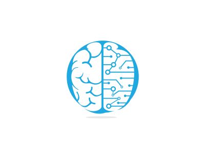 brain vector logo design .