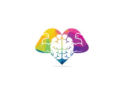 smart brain vector logo design .