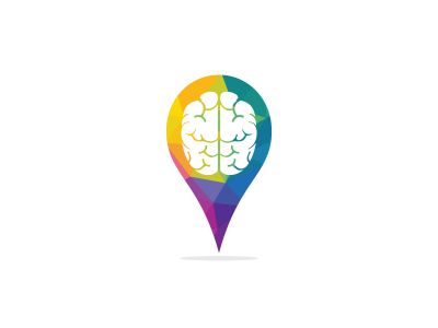 brain vector logo design .