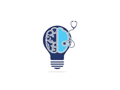 brain vector logo design .